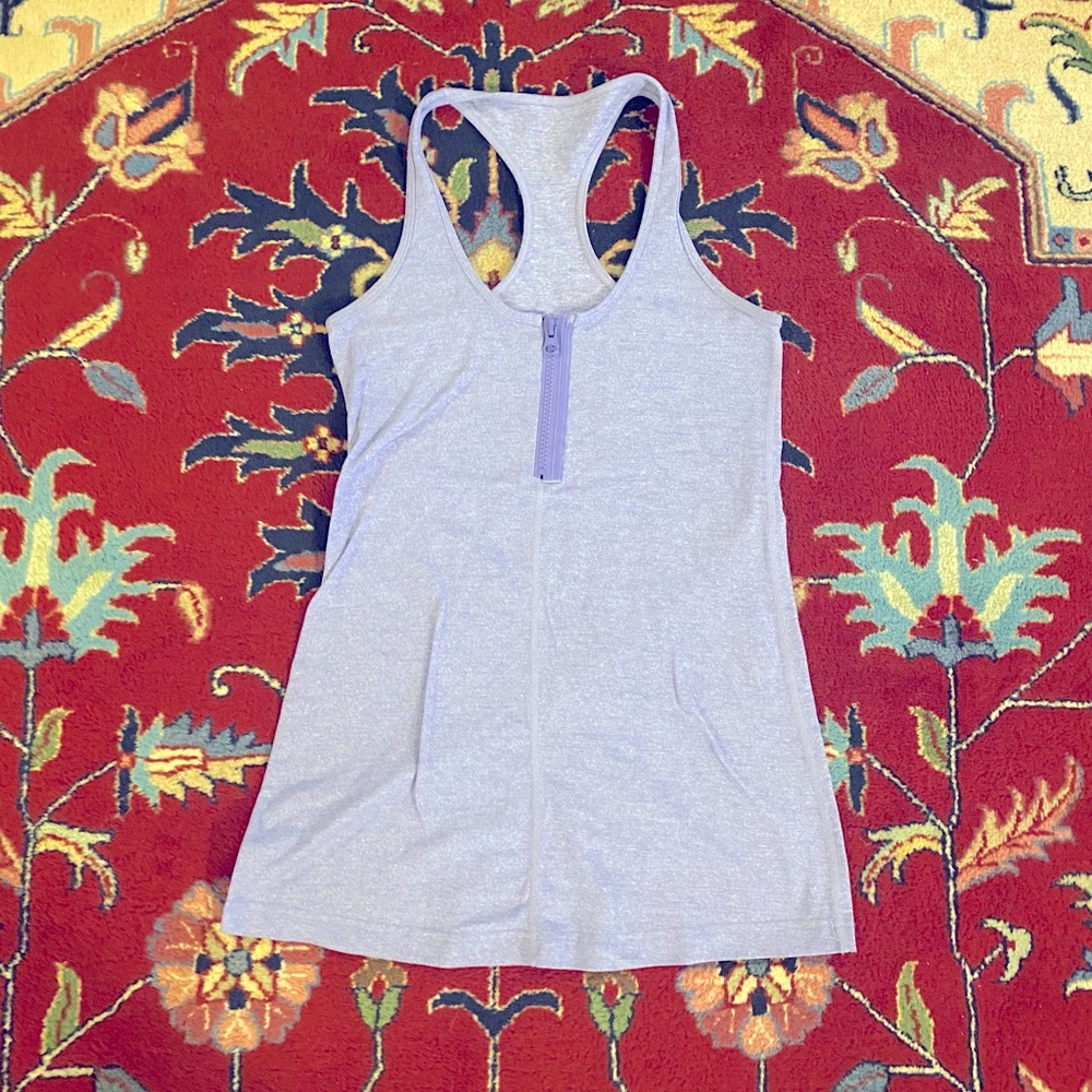Lululemon purple zipper CRB Tank size 6